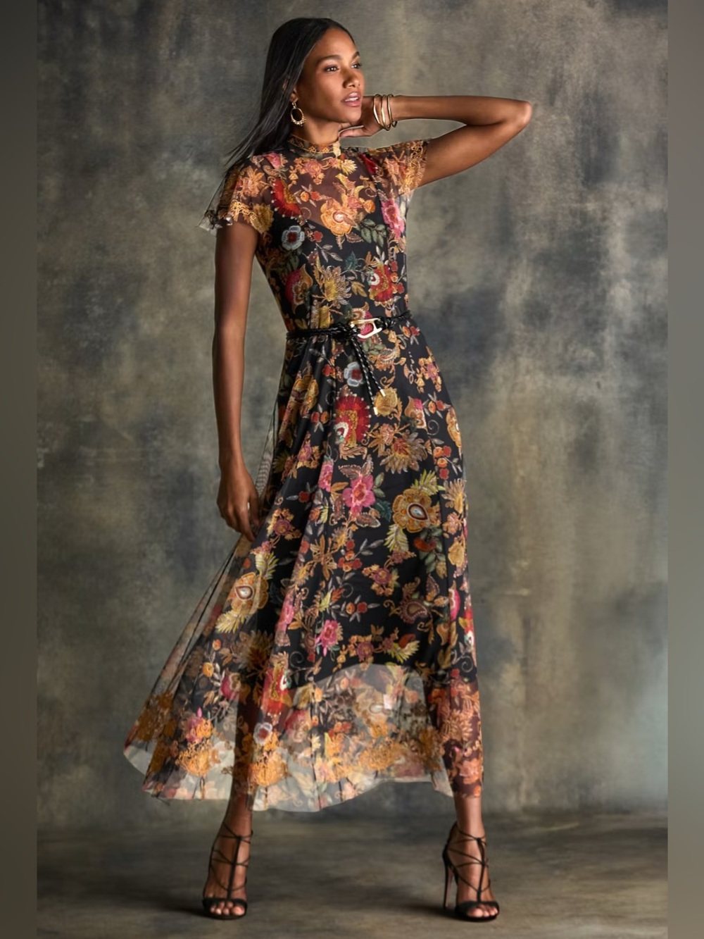 NWT JOHNNY WAS KAIMARIE MESH DRESS - Picture 6 of 6